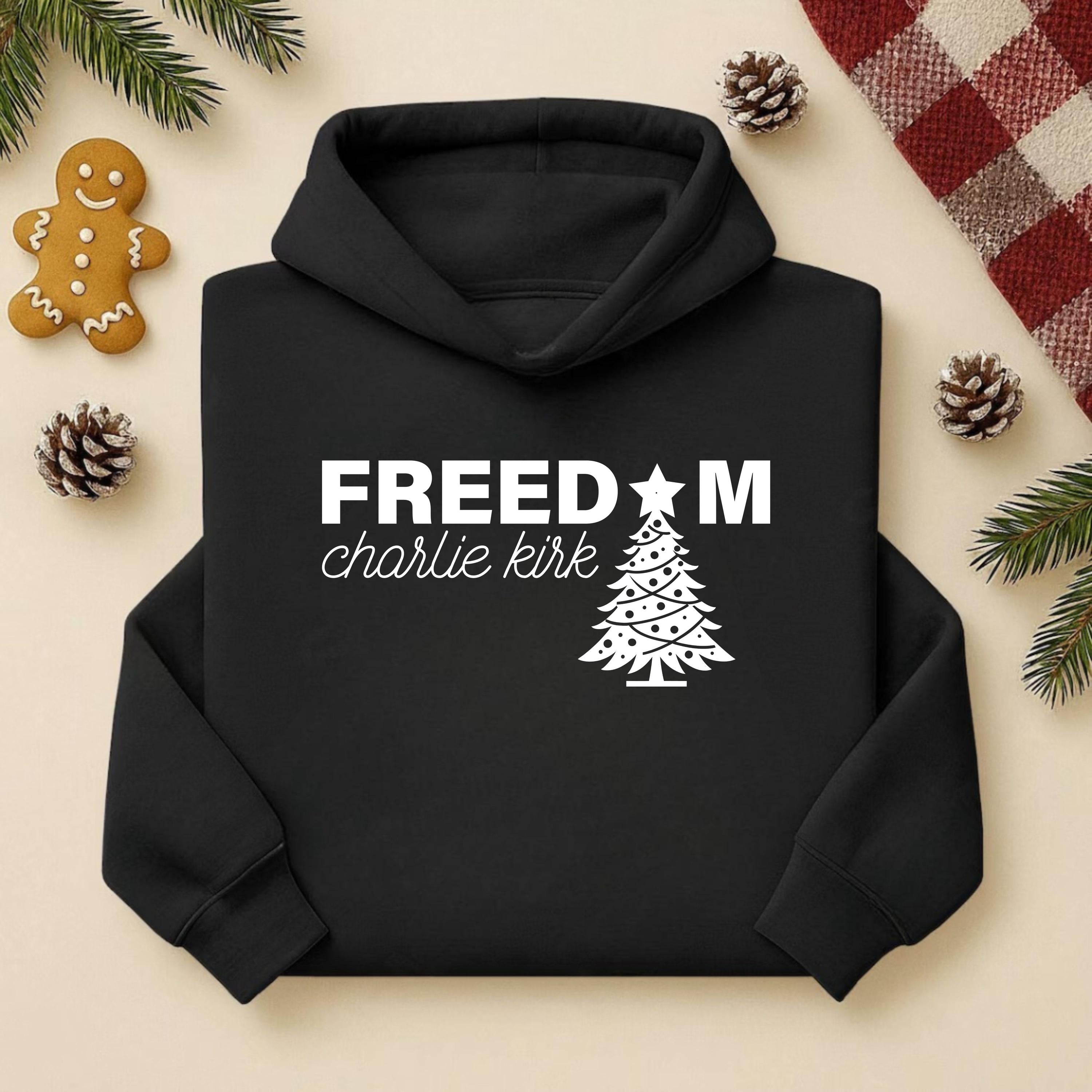 Freedom Charlie Kirk Christmas T-Shirt – RIP Charlie Memorial Hoodie|shirt