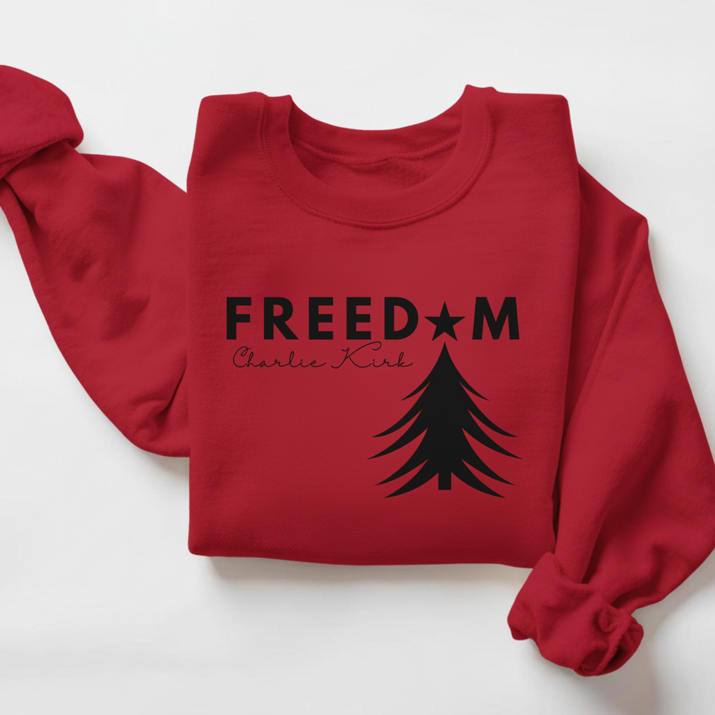 Freedom Charlie Kirk Christmas T-Shirt – RIP Charlie Memorial Hoodie|shirt
