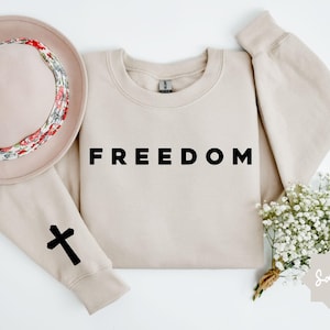 Freedom Cross Shirt, Kirk Support Tee, Christian Faith T-Shirt, Religious Freedom Kirk Shirt, Faith Based Apparel, Unisex Graphic Sweat