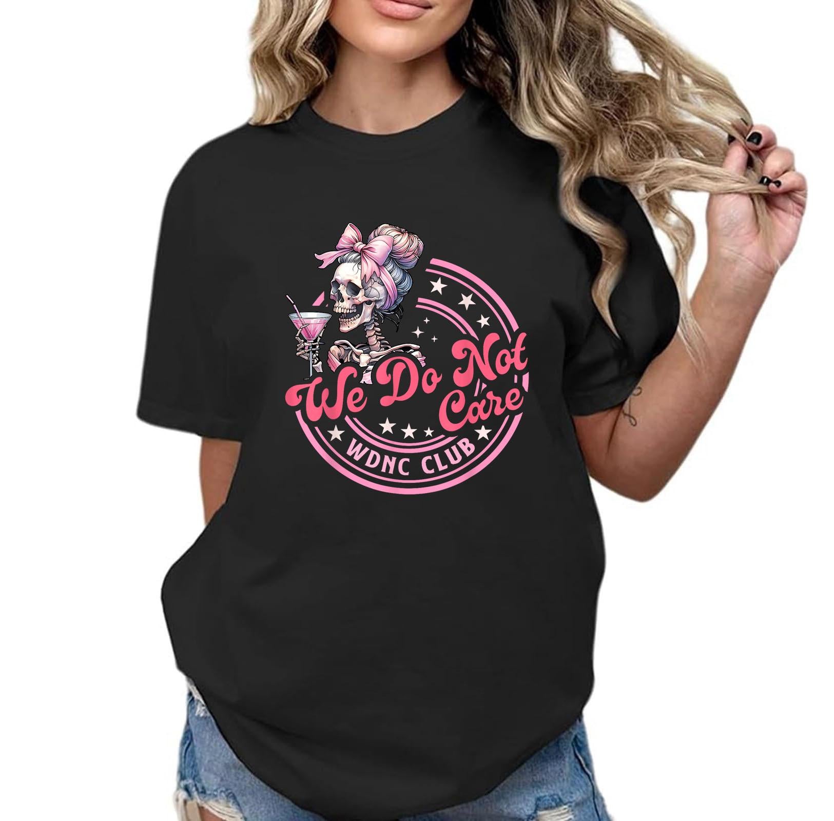 We Do Not Care Club Horror T-shirt |Sweatshirt | Hoodie, WDNC Funny Lover T-shirt |Sweatshirt | Hoodie, Midlife Humor Gift, Mental Health Statement Unisex T-shirt |Sweatshirt | Hoodie