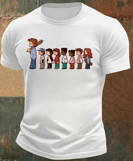 Stranger Things ——The Iconic Cast 8bit Active T-Shirt
